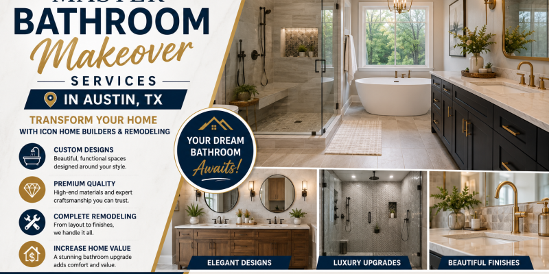 Master Bathroom Makeover Services in Austin